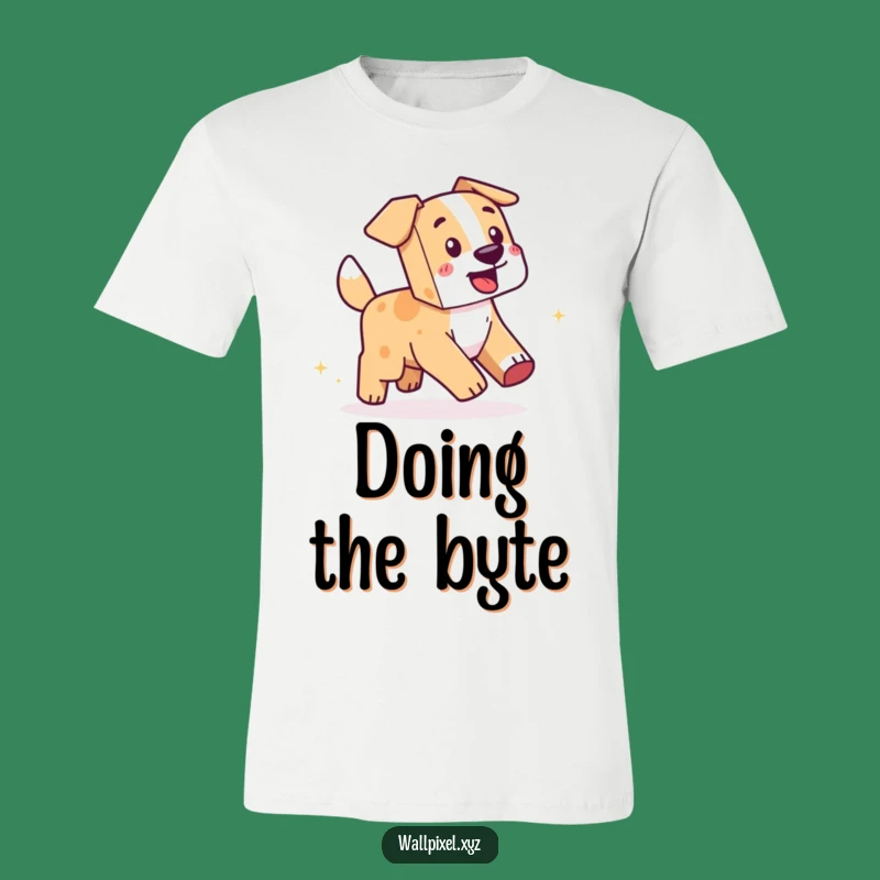 Funny Pixel Dog Tee: Hilarious T-Shirt for Gamers and Pet Owners