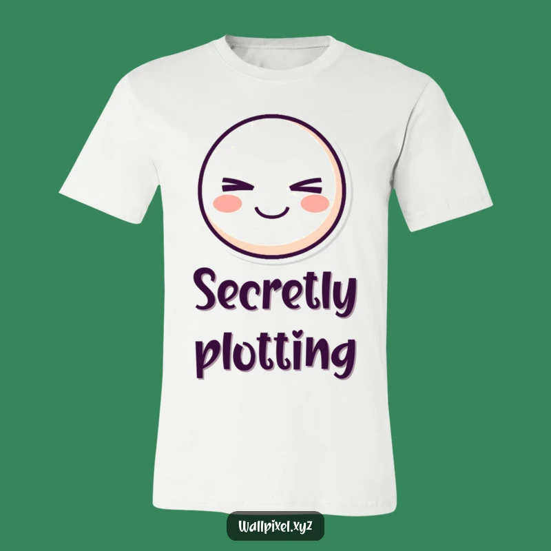 Funny Pixel Smiley T-Shirt: Mischievous Wink Design, Hilarious Gift!