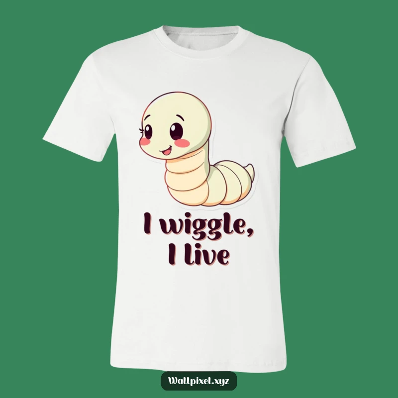 Funny Worm T-Shirt: Wiggle with Joy in This Playful Character Tee