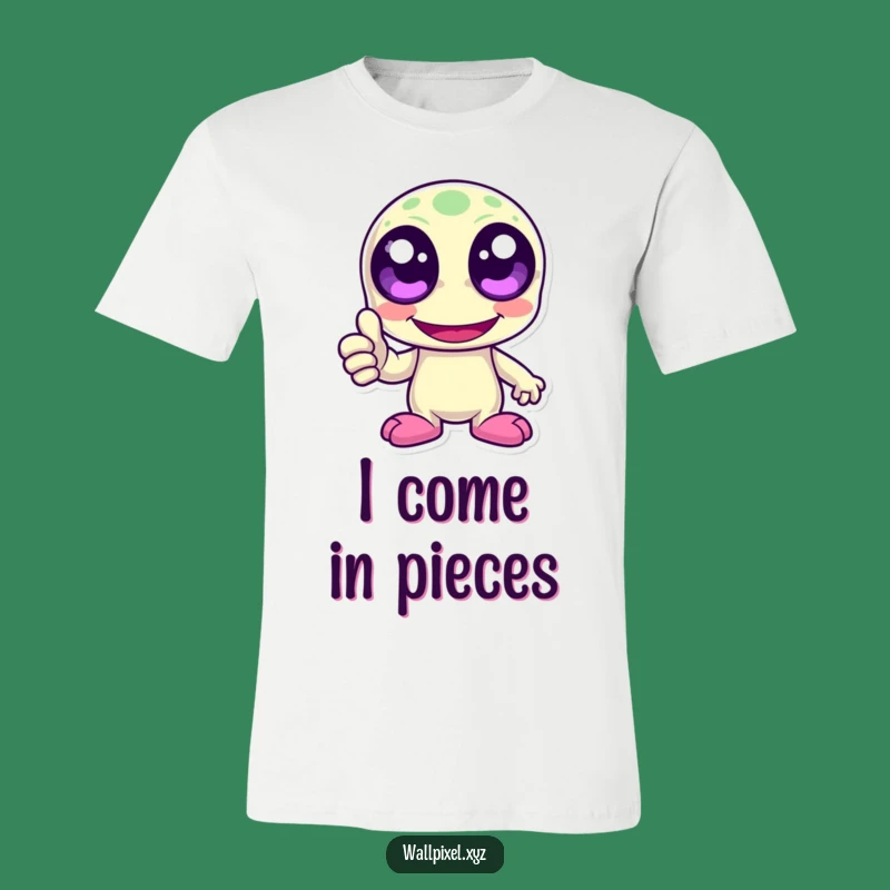 Funny Pixelated Alien Laughing T-Shirt - Awesome Retro Gaming Apparel Gift