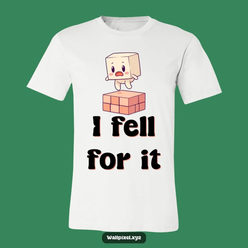 Funny Blocky Figure Glitches Out T-Shirt - Hilarious Pixel Art Apparel Gift