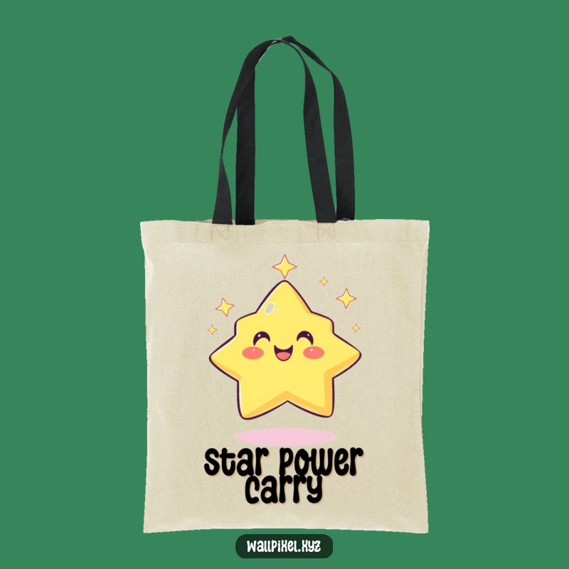 Funny Pixel Star Tote Bag: Twinkling Carry-All, Chic & Hilarious Gamer Gift!