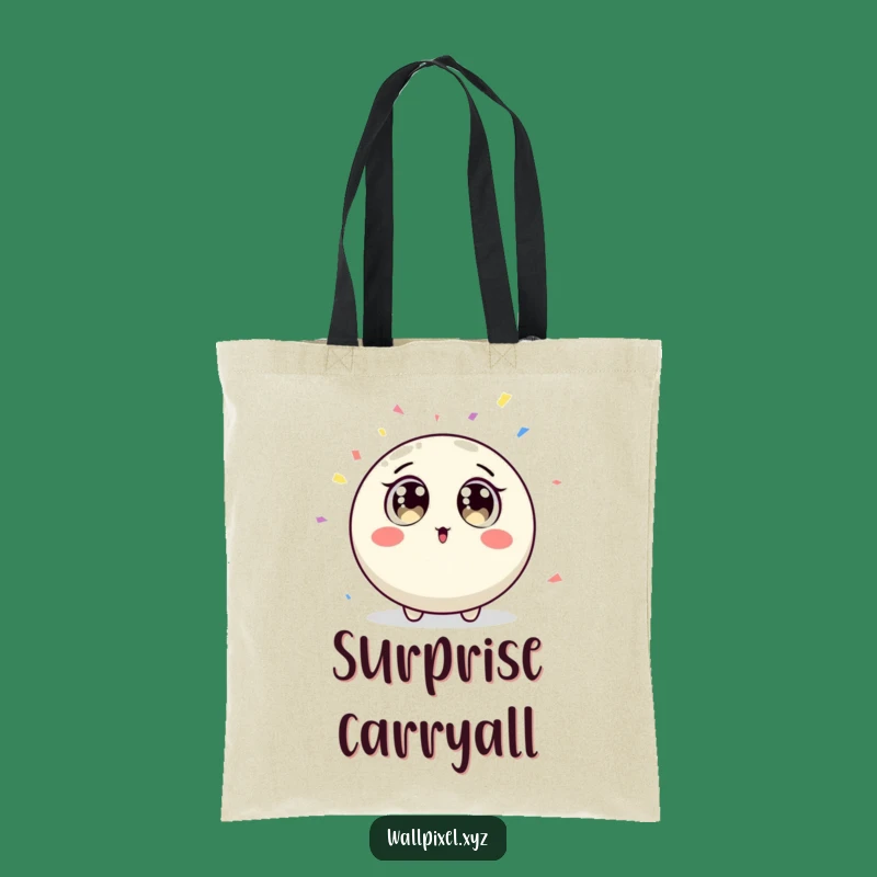 Funny Pixel Surprise Confetti Tote Bag - Chic Party Accessory